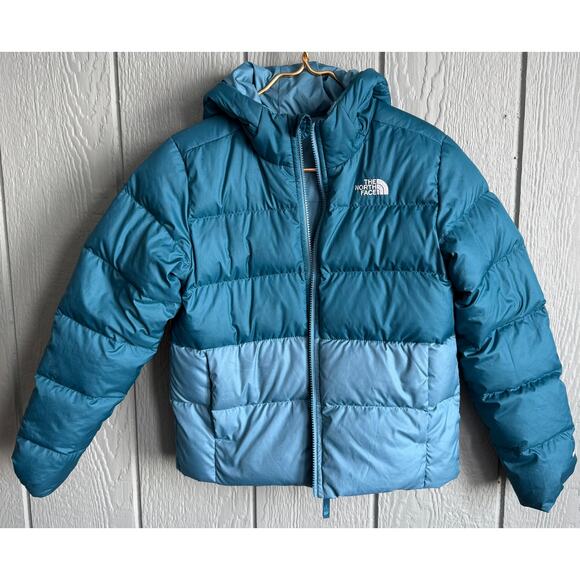 Youth Large North Face Reversible Hyalite 550 Down Coat - Picture 3 of 10